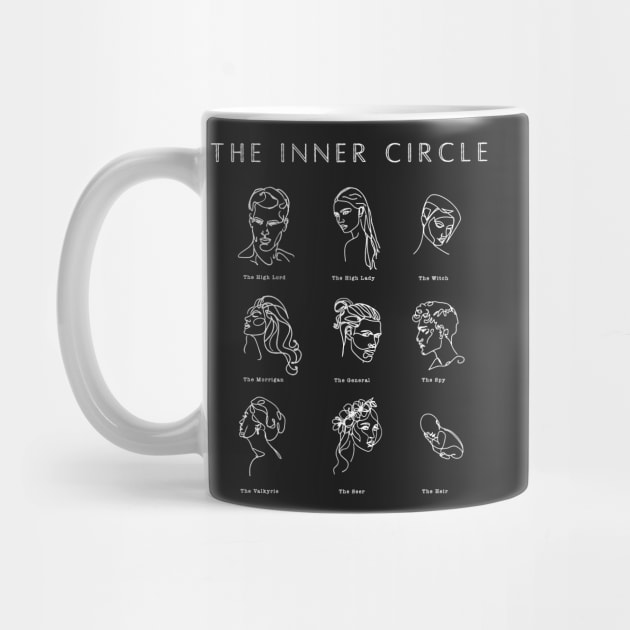 ACOTAR Inner Circle Minimalist White by baranskini